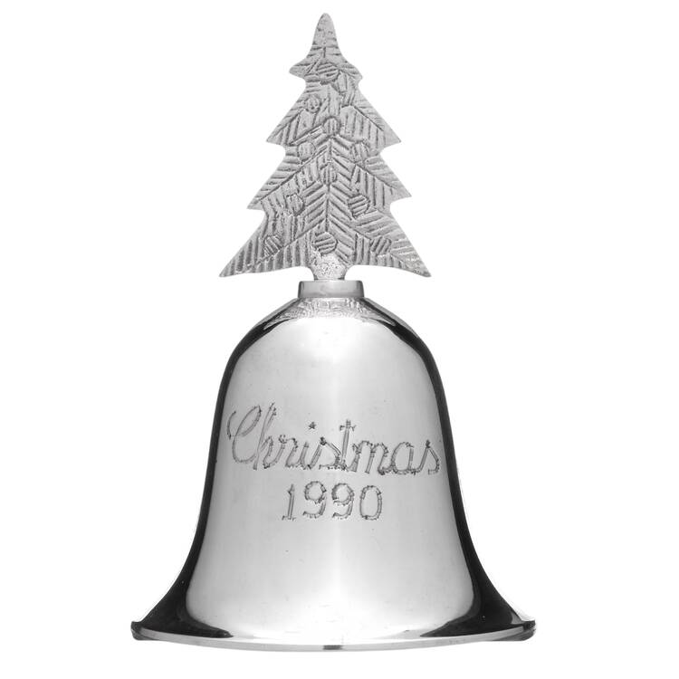 Annual Silverplate Bell Christmas Tree  - Boxed