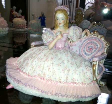 Irish Dresden Lace Figurines Princess - Boxed