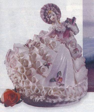 Irish Dresden Lace Figurines Henrietta - Boxed