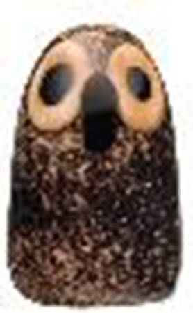 Oiva Toikka Birds Little Barn Owl Brown - Boxed