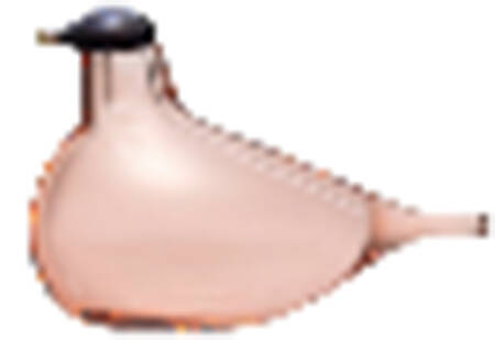 Oiva Toikka Birds Chiffchaff Salmon Pink - Boxed