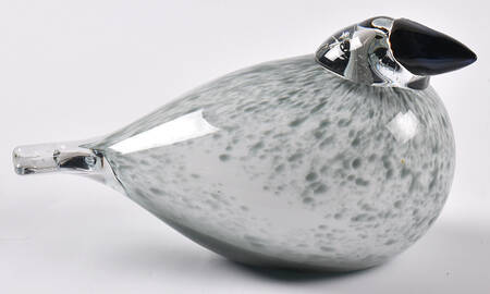 Oiva Toikka Birds Siberian Jay Grey - Boxed