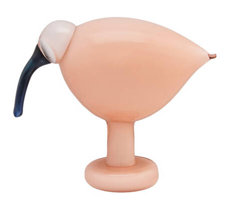 Oiva Toikka Birds Ibis- Salmon Pink - Boxed