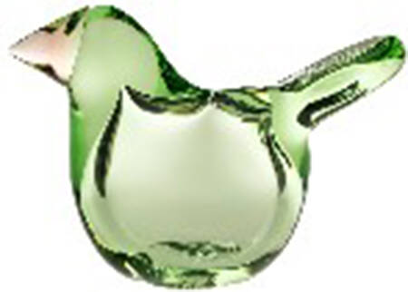 Oiva Toikka Birds Applegreen/Salmon Pink Flycatcher - Boxed