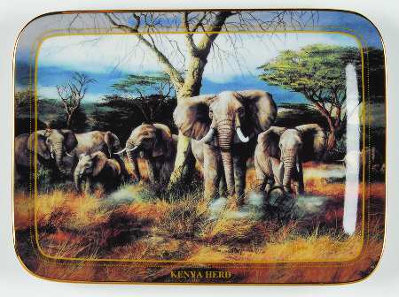 Wildlife Kenya Herd-Elephant Family - Boxed