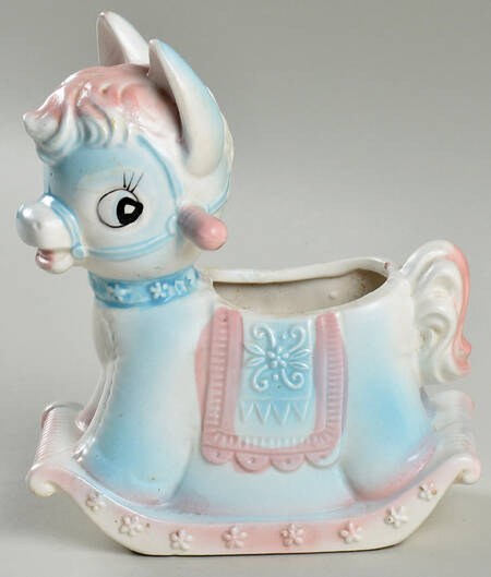 Inarrco Figurine Rocking Horse Planter - No Box