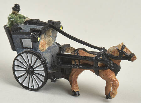 London by Gaslight Hansom Cab-Passengers - No Box