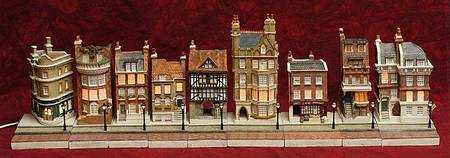 London by Gaslight 9 Buildings, 1 Transformer - Set Of 10