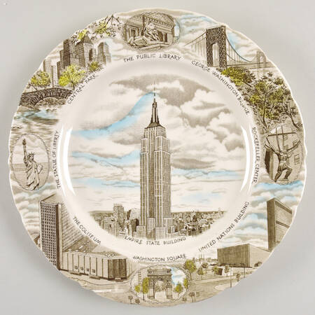 Johnson Brothers-State Plates New York-The Empire State - No Box