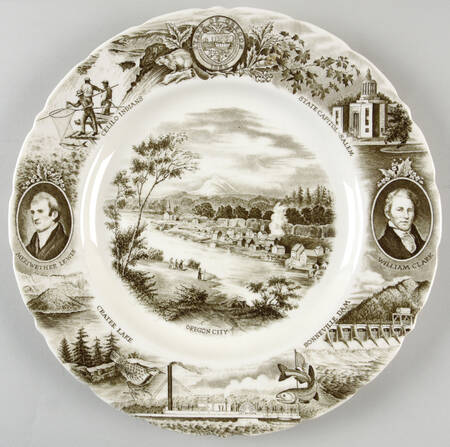 Johnson Brothers-State Plates Oregon - No Box