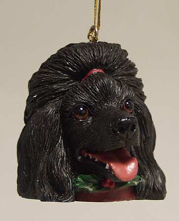 It's Raining Cats & Dogs Black Poodle-Head - No Box