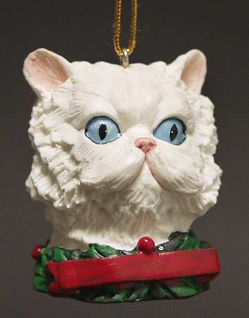 It's Raining Cats & Dogs White Cat-Head - No Box