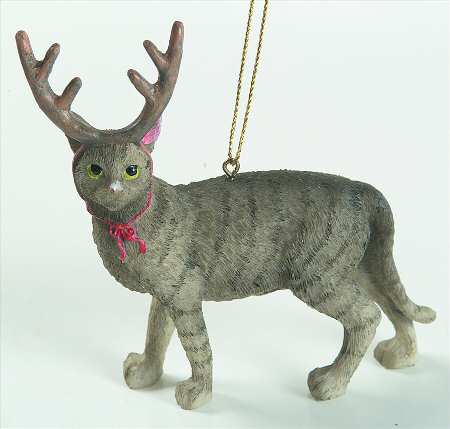 It's Raining Cats & Dogs Cat With Antler - No Box 42