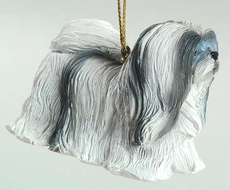 It's Raining Cats & Dogs Lhasa Apso-Black & White - No Box