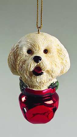 It's Raining Cats & Dogs Bichon Frise Bell - No Box