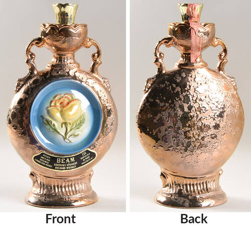 Jim Beam Decanter Yrllow Rose- Executive Series - No Box