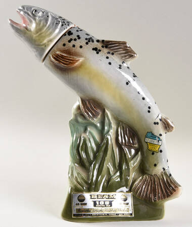 Jim Beam Decanter Rainbow Trout -Trophy Series - No Box
