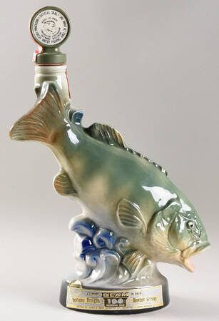 Jim Beam Decanter Largemouth Bass -Trophy Series - No Box