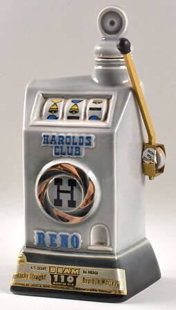 Jim Beam Decanter Slot Machine Harolds Club Gray - No Box