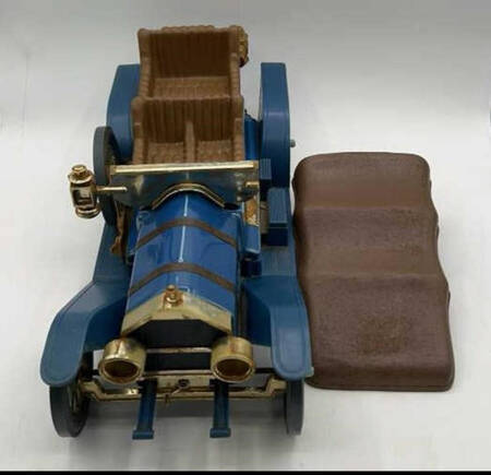 Jim Beam Decanter 1907 Thomas Flyer-Blue - No Box