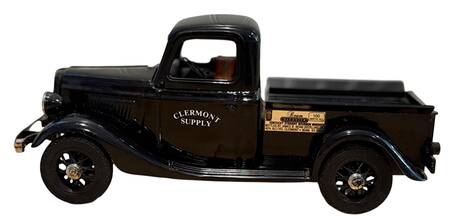 Jim Beam Decanter Clermont Supply 1935 Black Ford Truck - Boxed