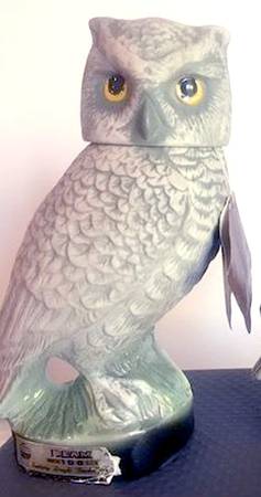 Jim Beam Decanter Screech Owl-Gray Phase - No Box