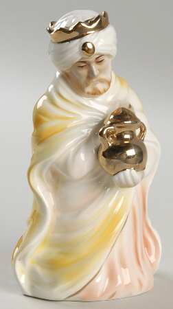 Nativity Figurines Wiseman Kneeling - Boxed