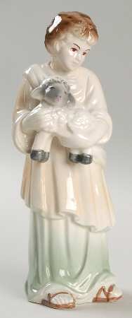 Nativity Figurines Shepherd W/ Lamb - Boxed