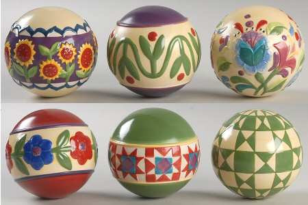 Heartwood Creek Giftware Decorative Balls Set Of 6 - Boxed