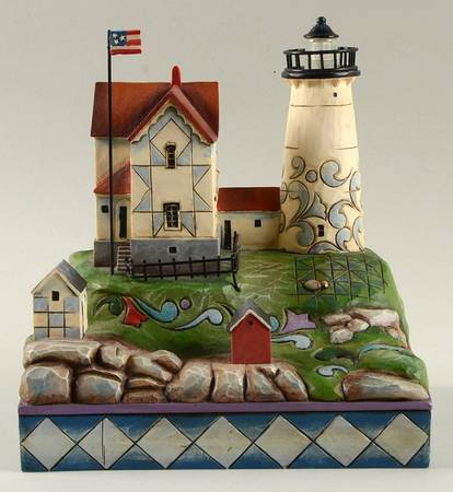 Lighthouse Collection Protection From The Savage Rock-Nubble L - Boxed