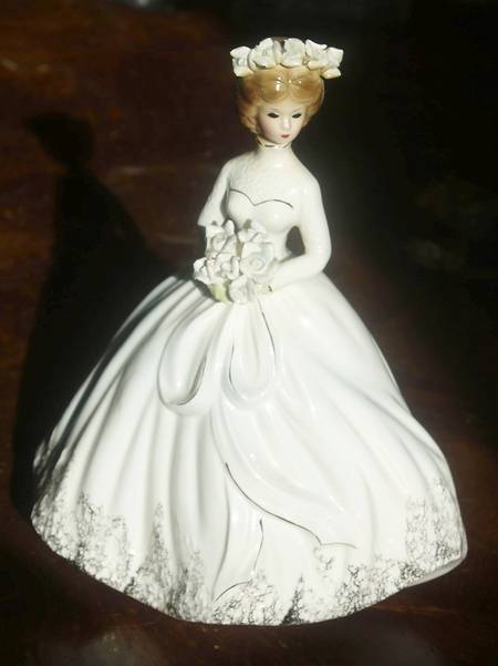Josef Originals Figurines Lady With Flowers - Boxed