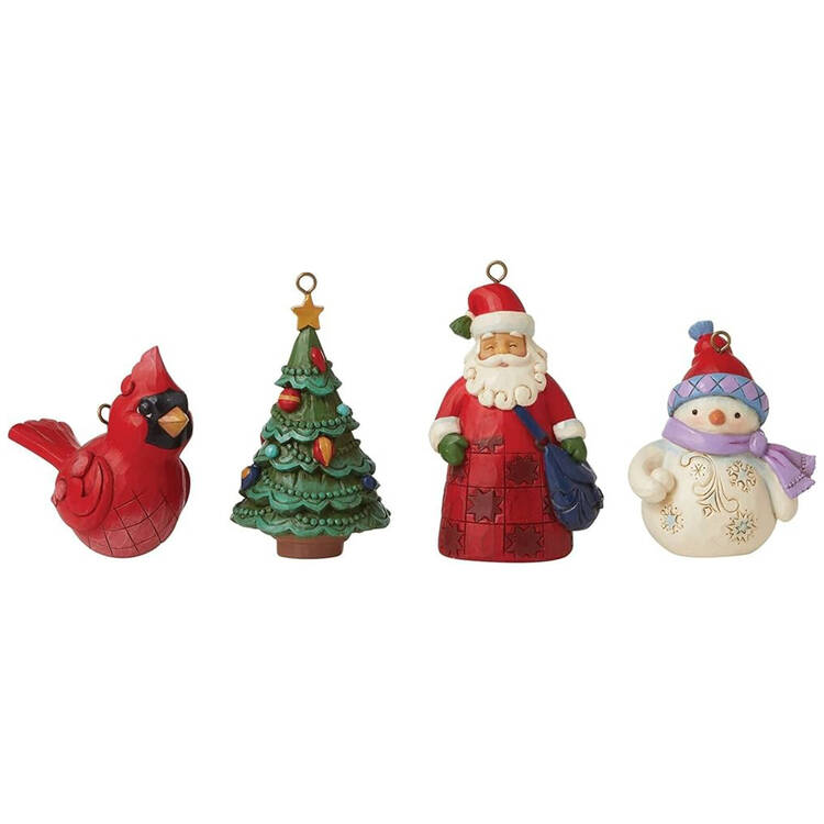 Christmas Ornaments Mini Ornaments - Set Of 4 - Boxed