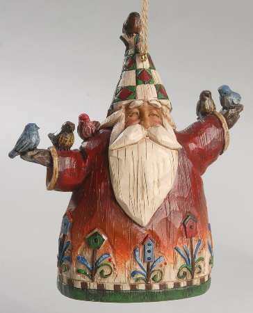 Santa Ornaments Santa With Birds - No Box