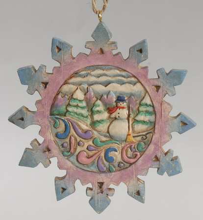 Snowflake Ornaments Snowman Snowflake - With Box