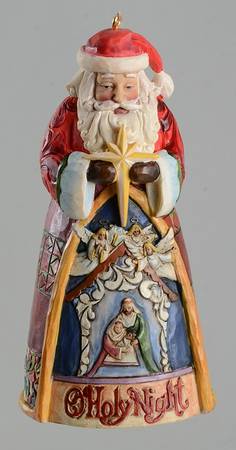 Christmas Song Santa Ornaments O Holy Night - Boxed
