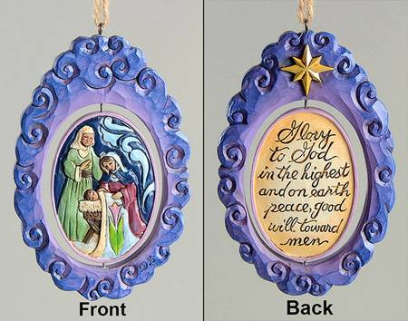 Annual Rotating Ornament Holy Family - Glory To God - No Box Nb2015