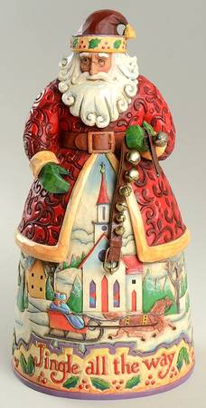 Christmas Song Santas Bells On Bobtail Ring-Jingle All The Way - With Box