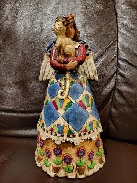 Angels Angel With Cat - Boxed