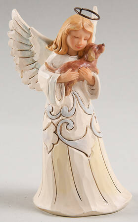 White Woodland Angels & Religious Faithful Friend - Dog Pint-Sized - No Box