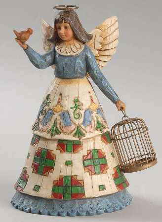 Angels Angel With Bird Cage - No Box