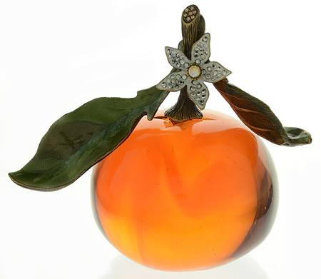 Jay Strongwater Figurine Rosabella-Crystal Apple - Boxed