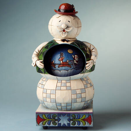 Rudolph the Red-Nosed Reindeer Traditions Sam The Snowman Rotating Musical - Boxed