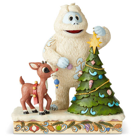 Rudolph the Red-Nosed Reindeer Traditions Rudolph & Bumble Putting Star On Tree - Boxed