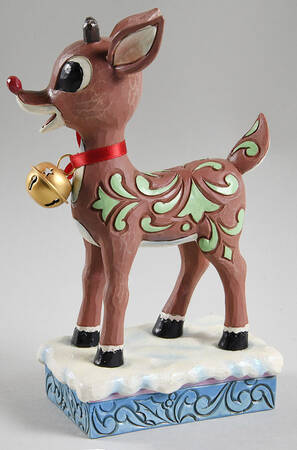 Rudolph the Red-Nosed Reindeer Traditions Rudolph With Large Jingle Bell - Boxed