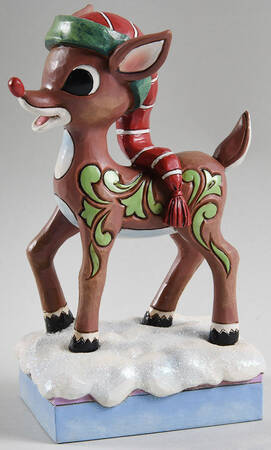 Rudolph the Red-Nosed Reindeer Traditions Rudolph In Hat - Boxed