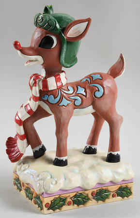 Rudolph the Red-Nosed Reindeer Traditions Rudolph In Aviator Hat - Boxed