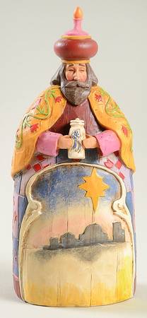 Joy To the World Nativity Wise Man With Star Of Bethlehem - No Box