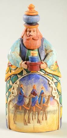 Joy To the World Nativity Wise Man With Camels - No Box