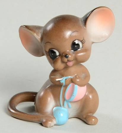 Mice Knitting Mouse - No Box