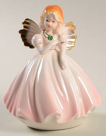 Birthstone Angel August-Peridot - Boxed